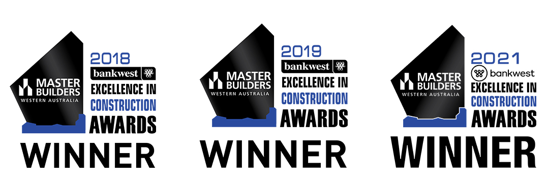 Master Builders Excellence in Construction Award Winner 2018 - 2021